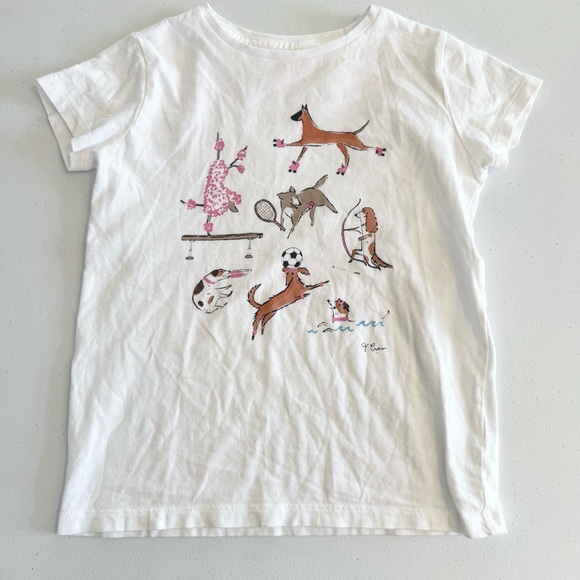 Crewcuts Other - Crewcuts White Tee with Playful Dog Graphic SMALL